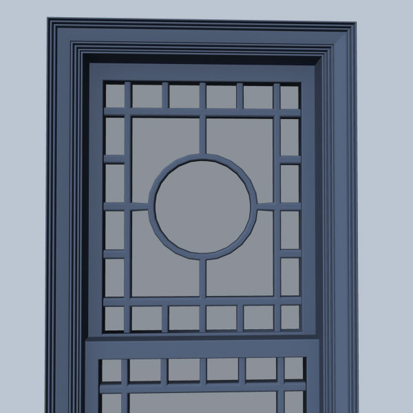 Window art deco 3D model_2