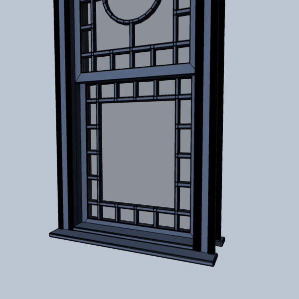 Window art deco 3D model_10