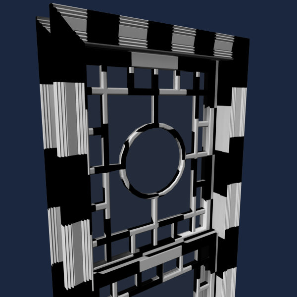 Window art deco 3D model_15