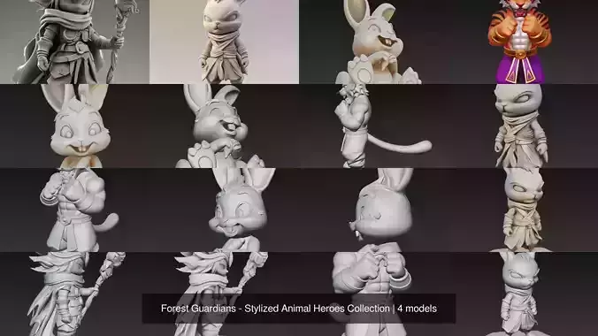 Forest Guardians - Stylized Animal Heroes Collection