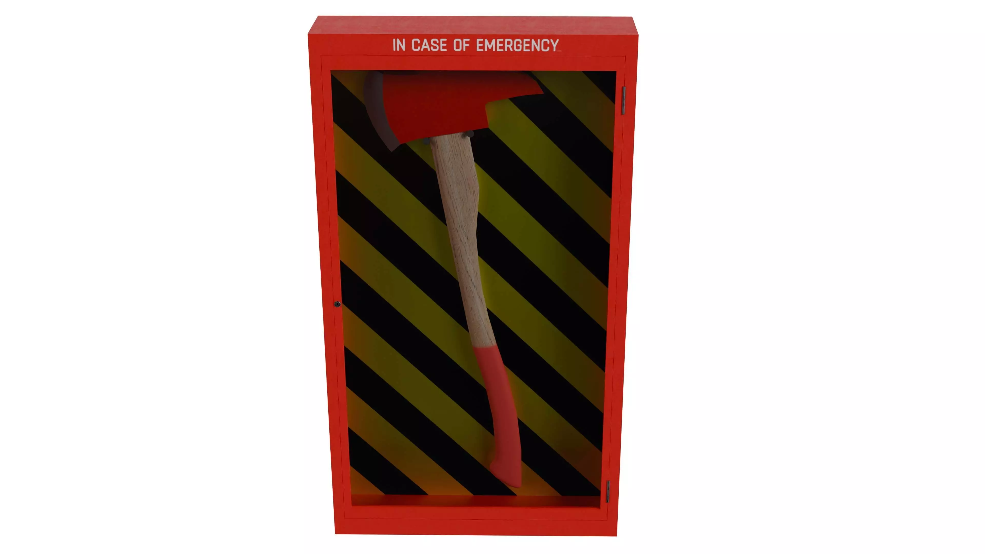 Emergency Fireman Axe Low-poly 3D model