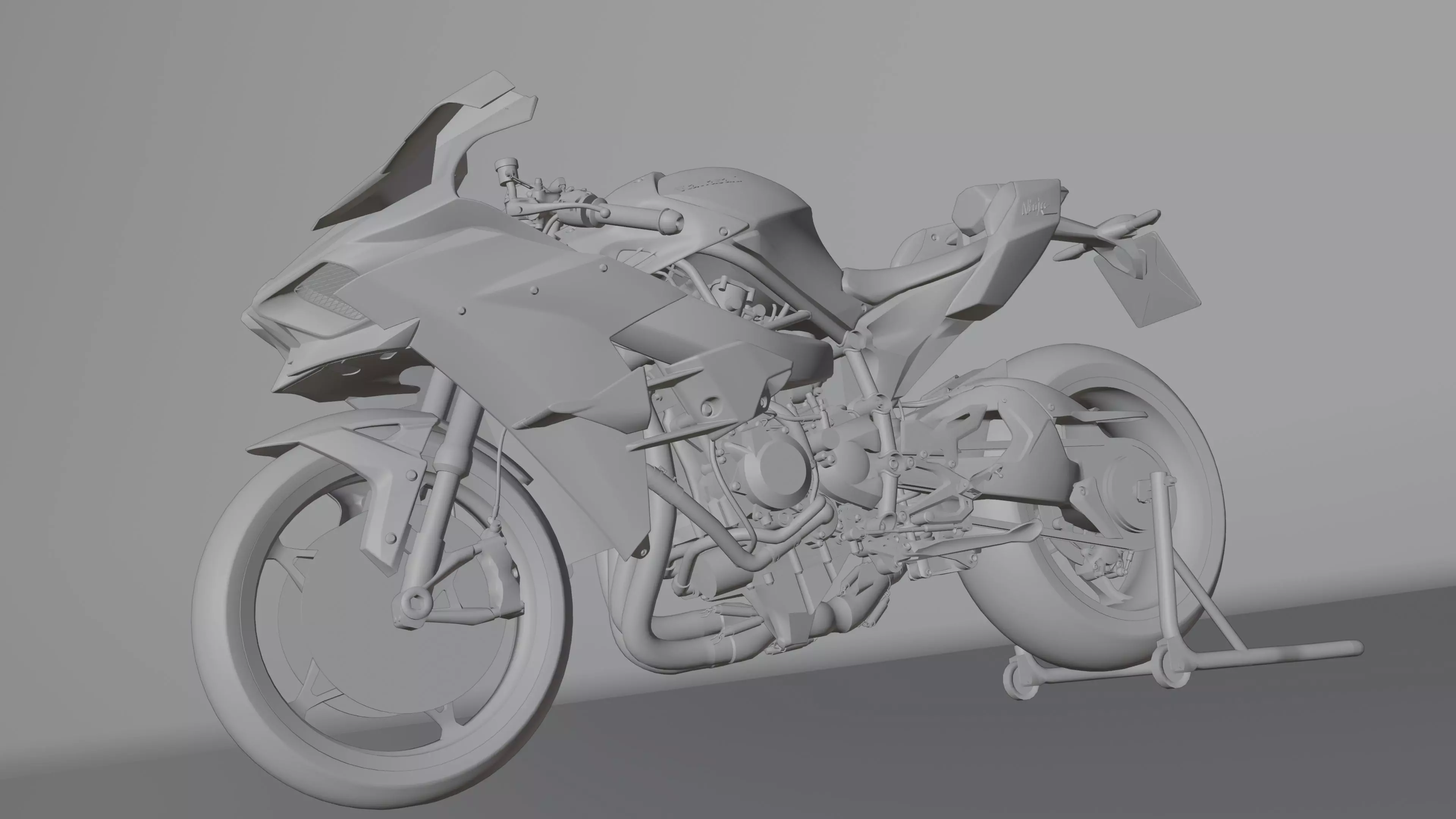3D model Kawasaki Ninja H2R 2021 VR / AR / low-poly | CGTrader