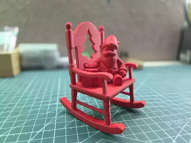 Santa Claus on Rocking Chair