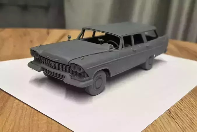 Plymouth Sport Suburban 1958 3D print model 3