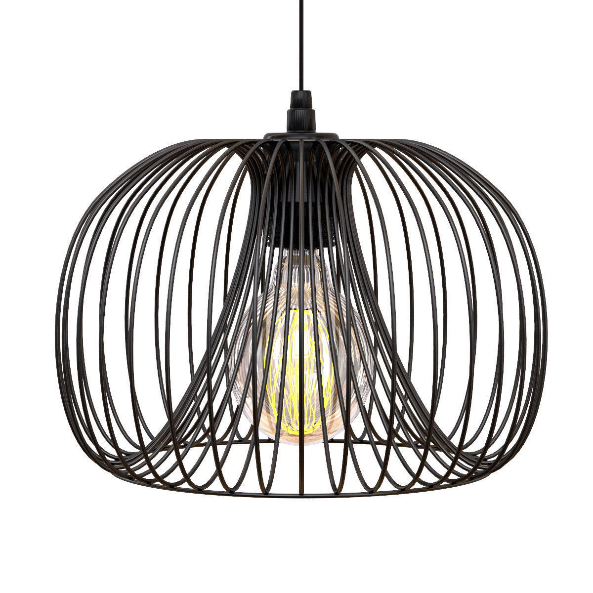 Amara Vinti Oval Pendant Light 3D model_1