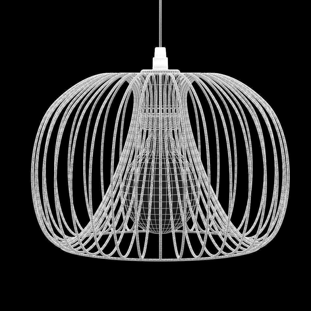 Amara Vinti Oval Pendant Light 3D model_2