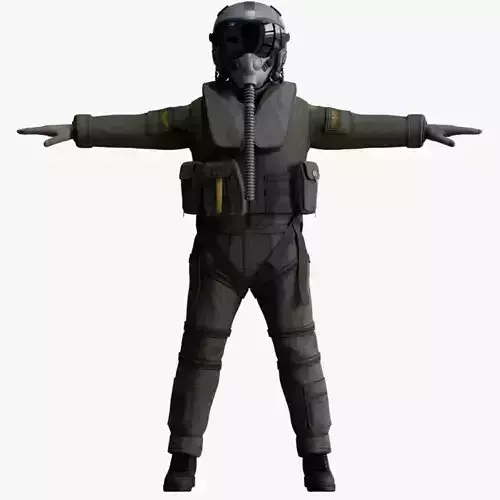 Rigged Military Fighter Pilot