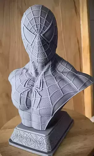 3D Printable Spiderman Bust