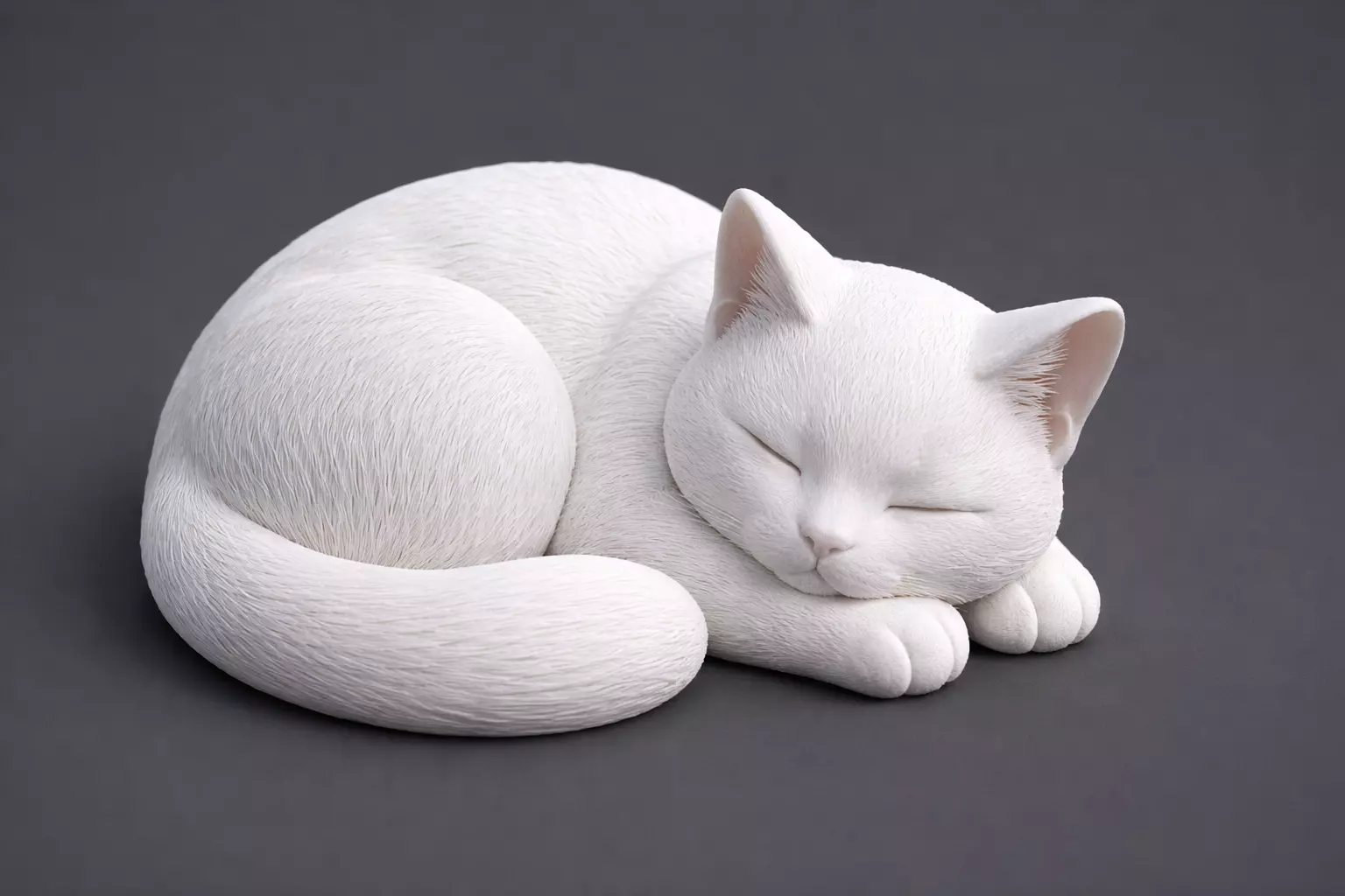 Sleeping Cat Sculpture 3D print model