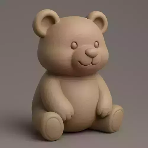 A sitting teddy bear