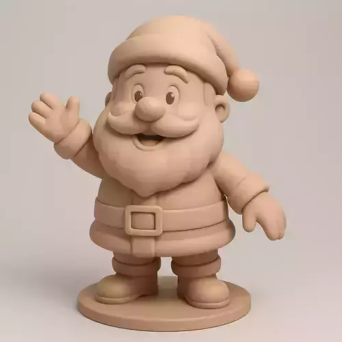 Santa Claus figurine waving