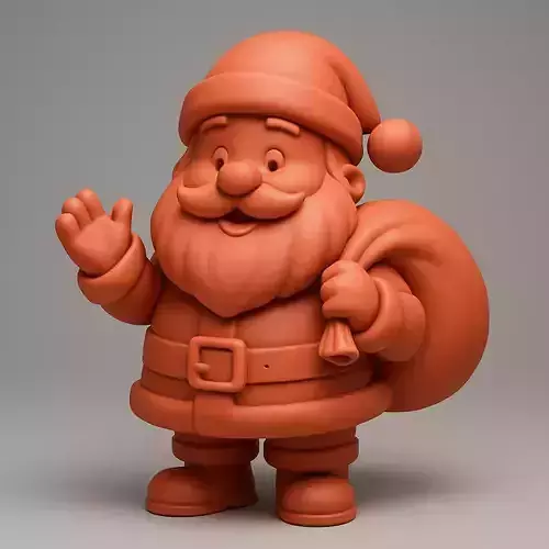 Santa Claus figure with bag