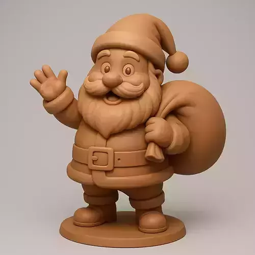 Santa Claus figurine with sack