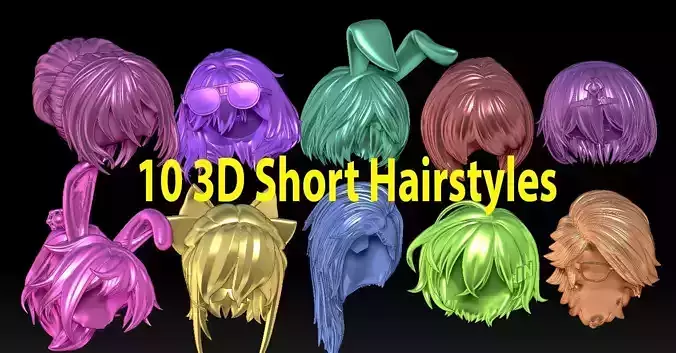 10 3D Short Hairstyles