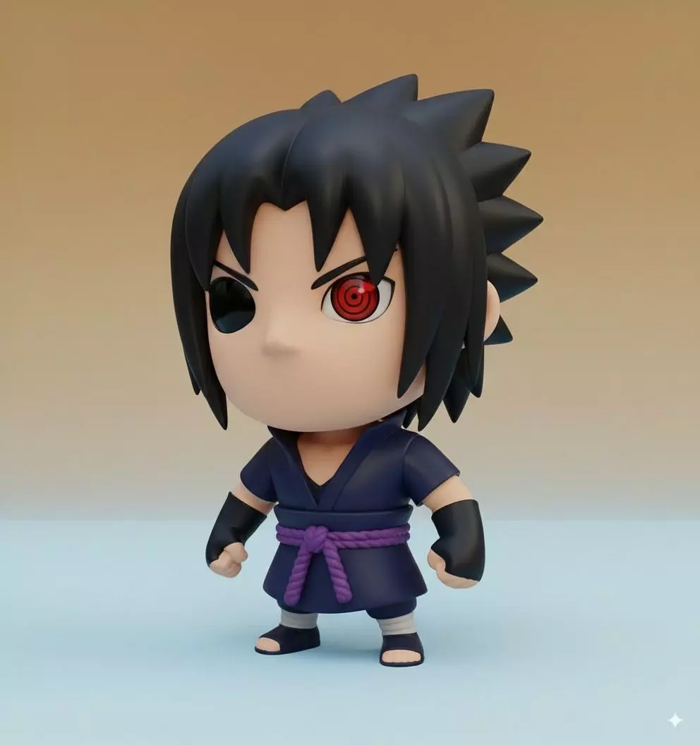 Sasuke Uchiha Kawaii Collectible 3D Figure 3D print model