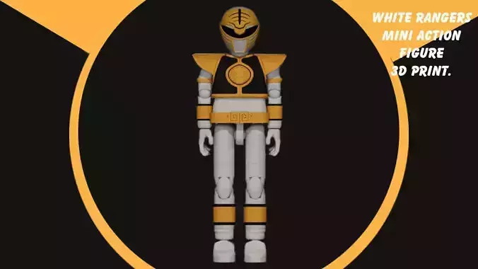 WHITE RANGER MINI ACTION FIGURE 100 MM