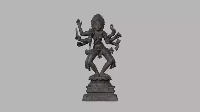 Maha kalai statue sculpture hi poly