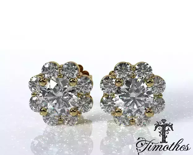 Timothes Diamond Ring 3D JewelryModel Printable 3D ER12