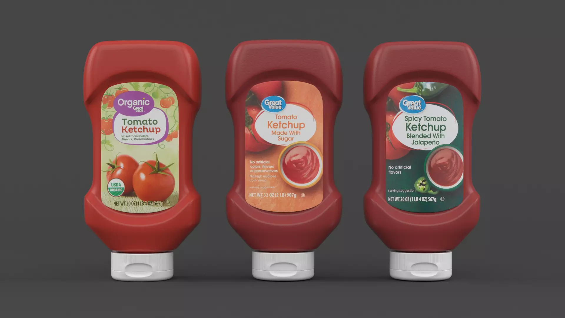 Ketchup Bottle 3D model