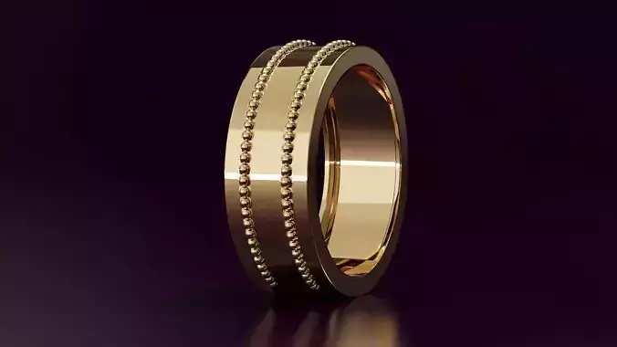 Mens wedding band N28 8mm EU60