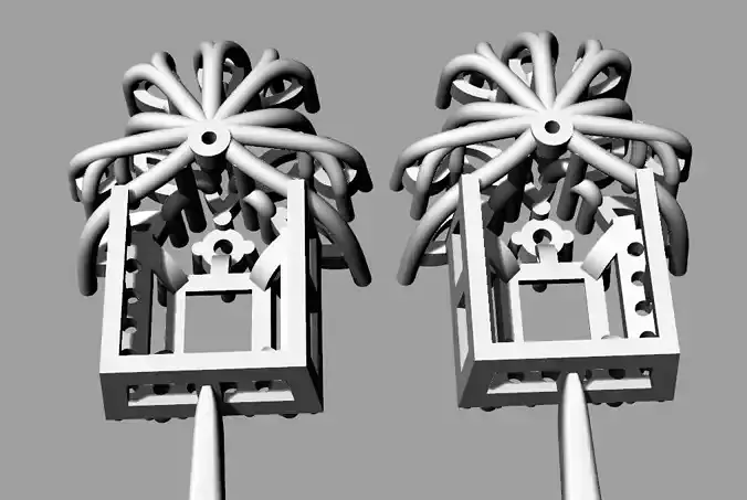 GOLD DIAMOND FASHION JEWELLERY STUD EARRING 3D print model