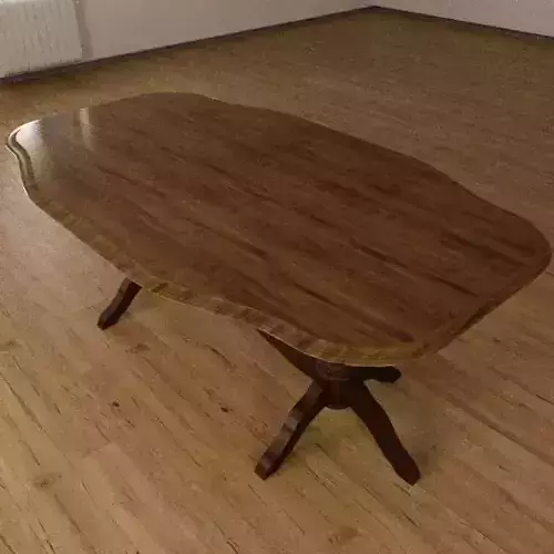 Classic Pedestal Wooden Dining Table