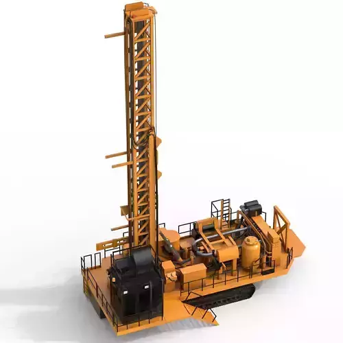 Rotary Blast hole Drill MD6310 Low-poly 3D model