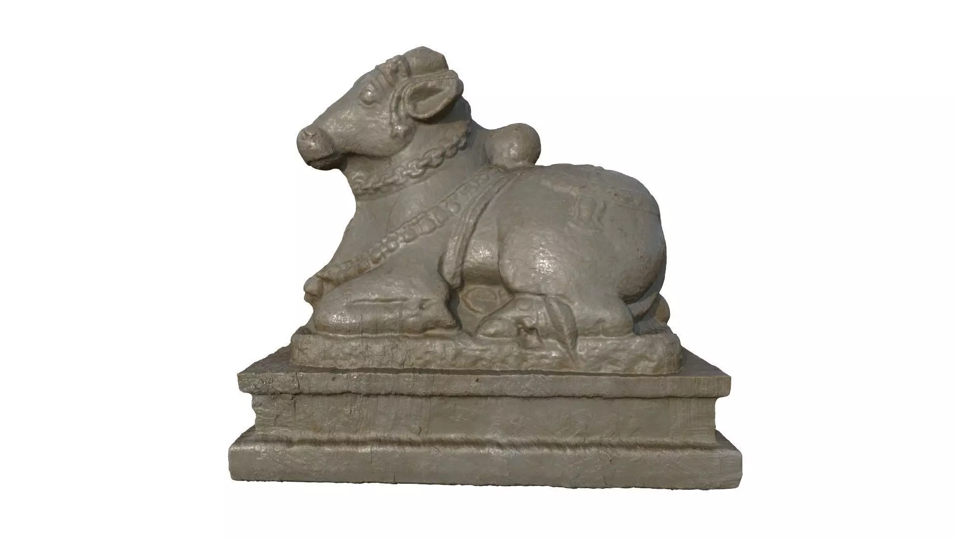 Nandhi stone sculpture hi poly 3D model