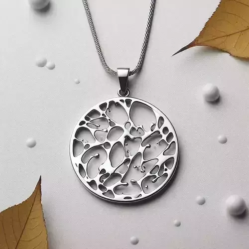 Circular Organic Pendant