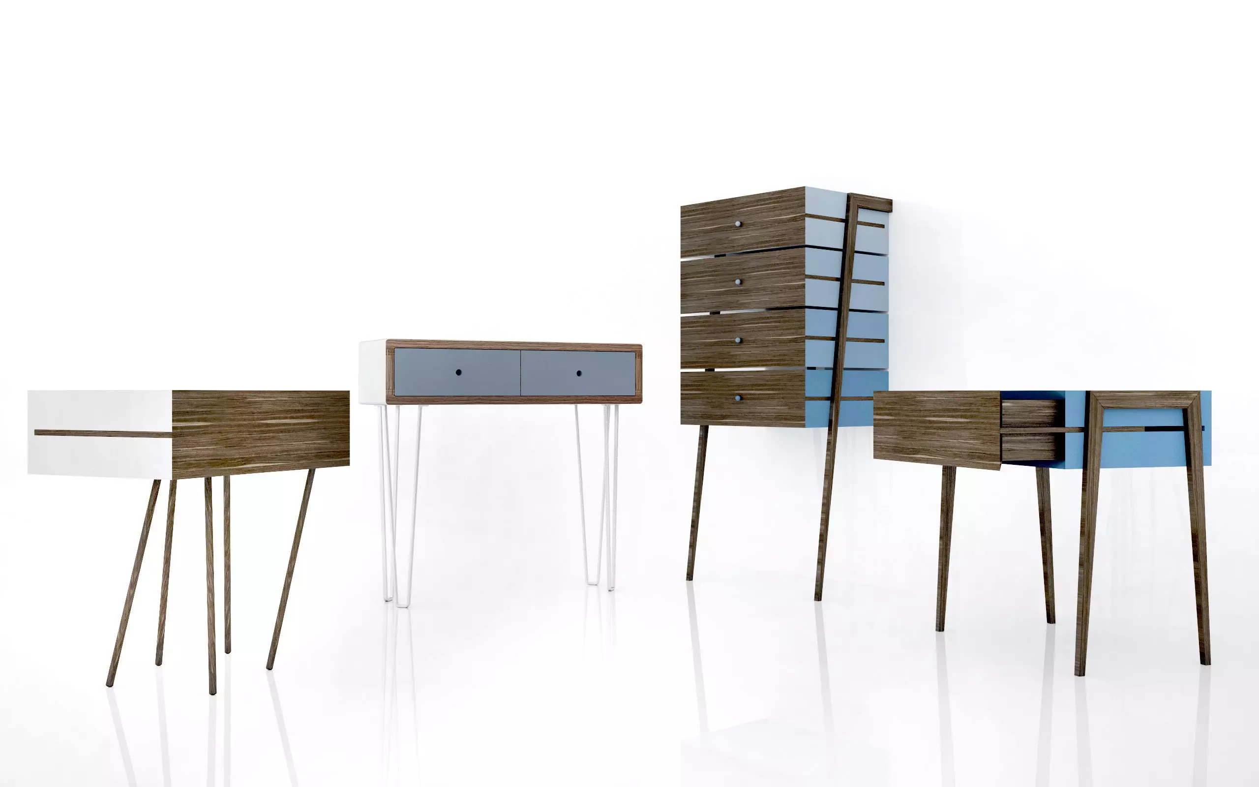 Little furniture family 3D model