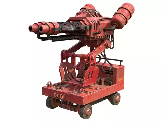 Flamethrower Turret-1-Red