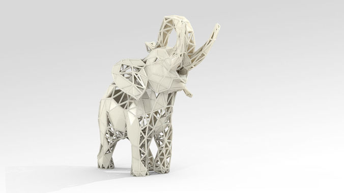 Elephant Lattice STL 3D print model
