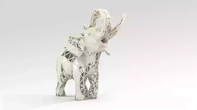 Elephant Lattice STL 3D print model