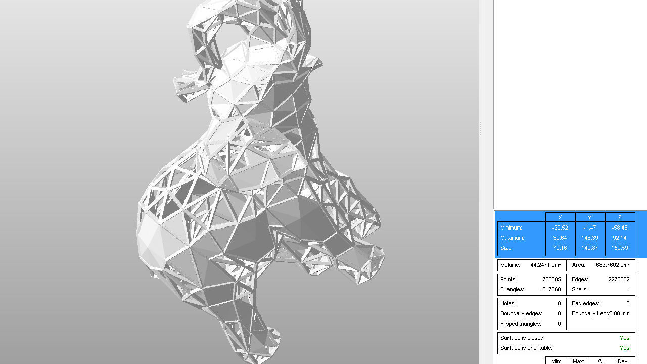 Elephant Lattice STL 3D print model_4