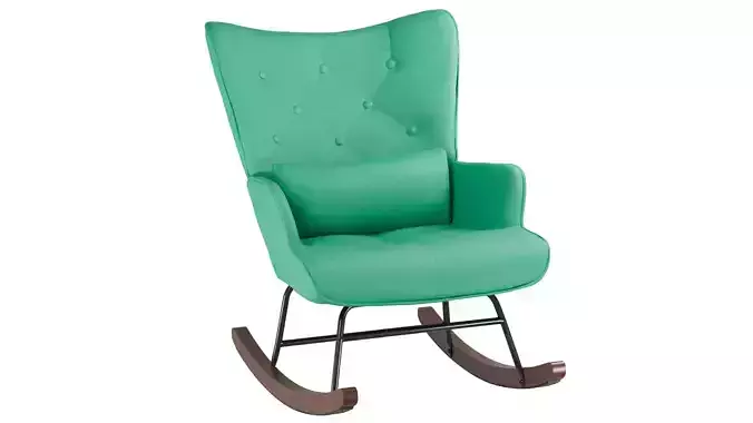 Rocking Chair With Cushion 3D Model