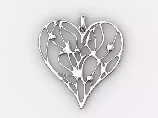 Organic Heart Pendant
