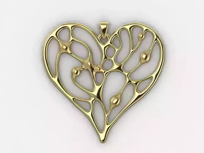 Organic Heart Pendant