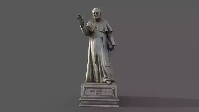papst johannes paul ii statue sculpture
