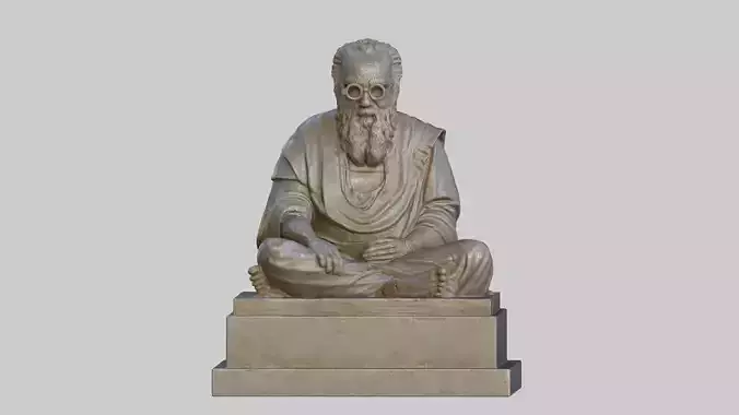 thanthai periyar statue sculpture hi poly