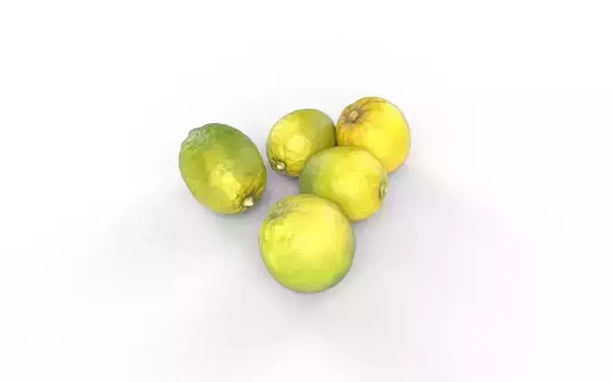 Lemon Set 01 Low-poly 3D model 6