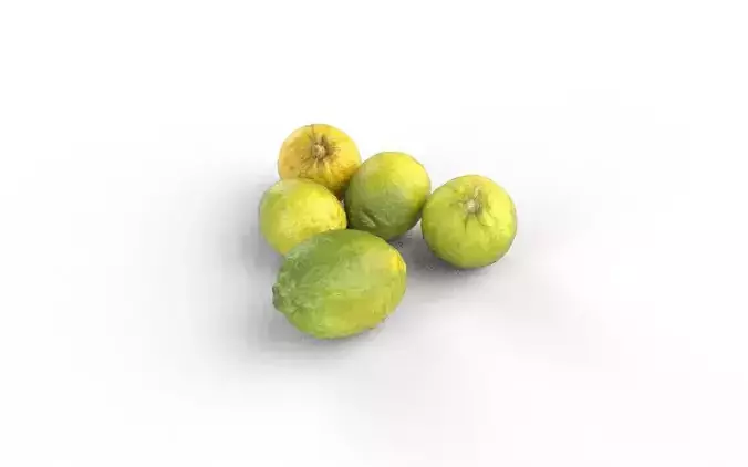 Lemon Set 01 Low-poly 3D model 5