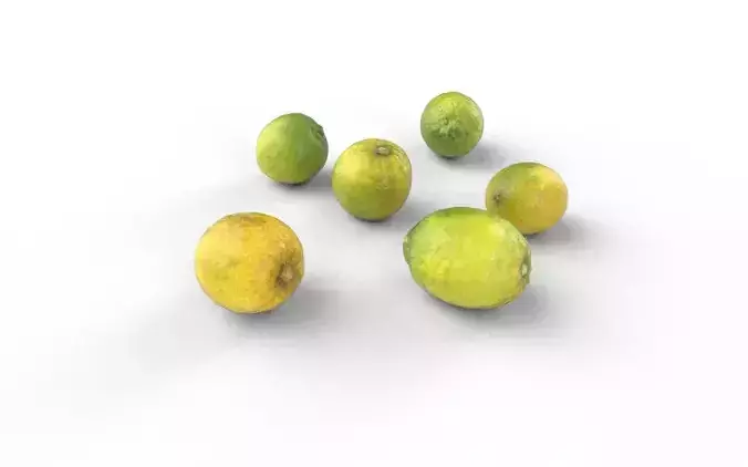 Lemon Set 02 Low-poly 3D model 5