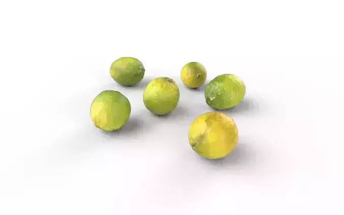 Lemon Set 02 Low-poly 3D model 4