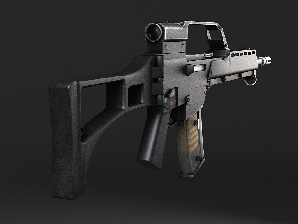 Heckler Koch G36 assault rifle 3D model_8