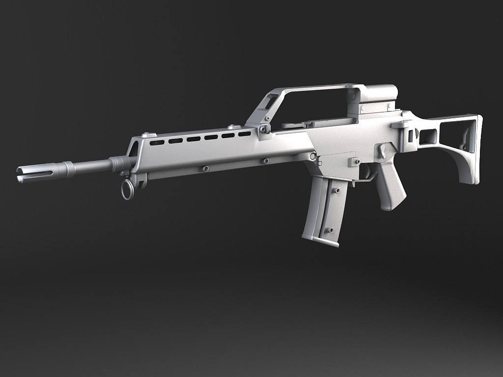 Heckler Koch G36 assault rifle 3D model_11