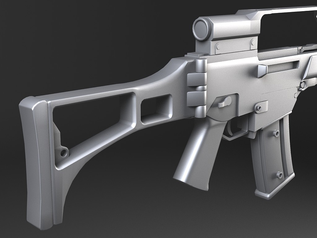 Heckler Koch G36 assault rifle 3D model_13