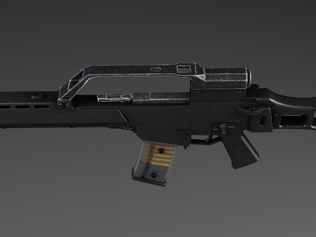 Heckler Koch G36 assault rifle 3D model_2