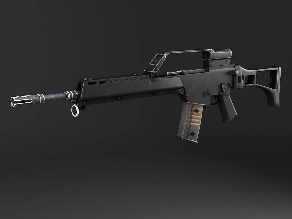 Heckler Koch G36 assault rifle 3D model_0