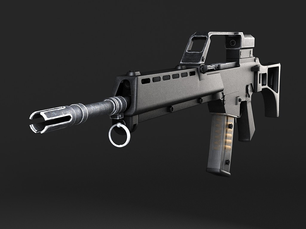 Heckler Koch G36 assault rifle 3D model_10