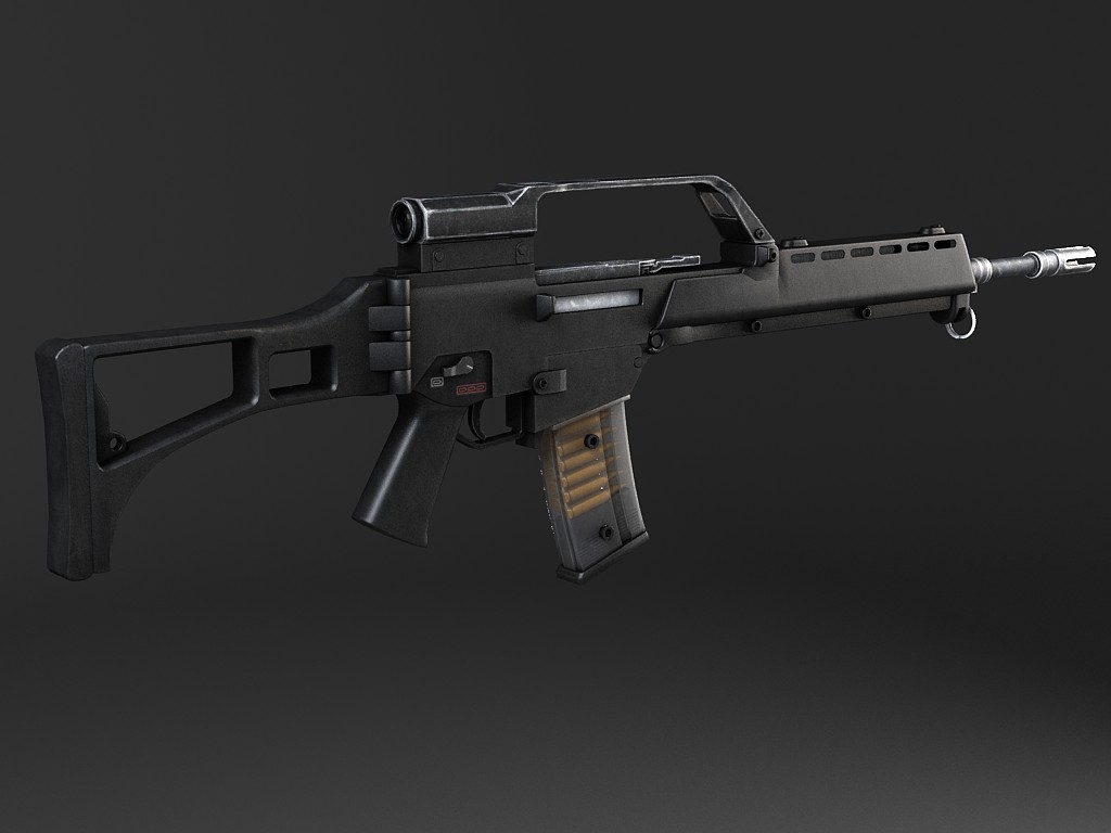 Heckler Koch G36 assault rifle 3D model_9
